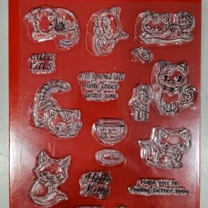 Clear Cats Rubber Stamp Craft Size 104 mm x 150 mm