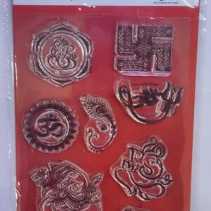 Clear Shree Ganesh Rubber Stamp Craft Size 104 mm x 150 mm